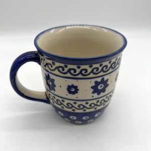 Boleslawiec Polish Pottery Handmade Hand-painted  Coffee Tea Mug M4 ~ 10 oz